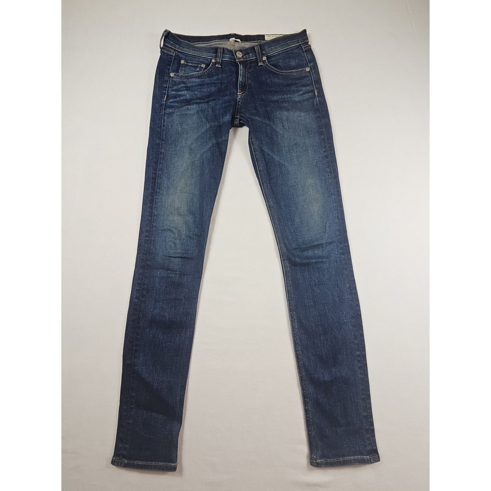 Rag & Bone Women's Stratham Dark Wash Skinny Jeans USA Stretch‎ Size 28